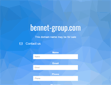 Tablet Screenshot of bennet-group.com